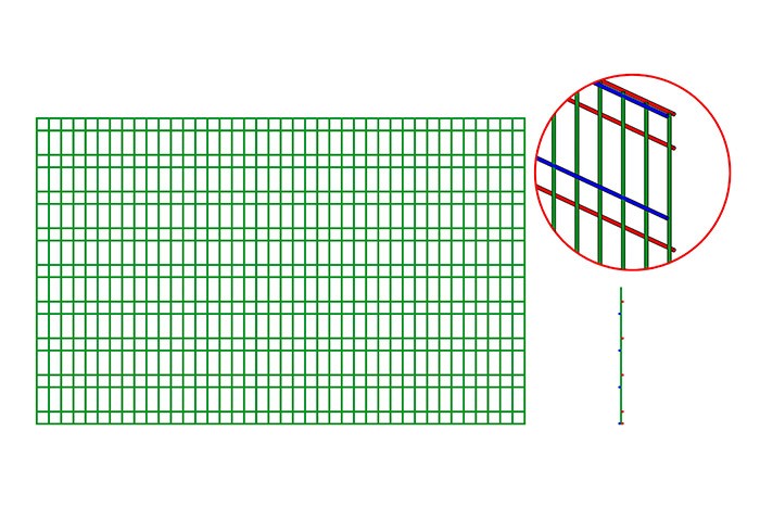 Single wire flat panel CENTRY SUPER